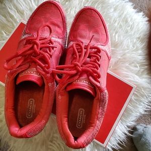 Bright beautiful Coach sneakers